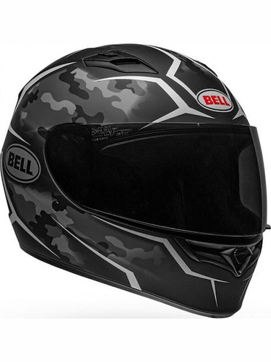 Bell Qualifier Stealth Camo Matte Black/White Κράνος Μηχανής Full Face DOT / ECE 22.05 1527gr