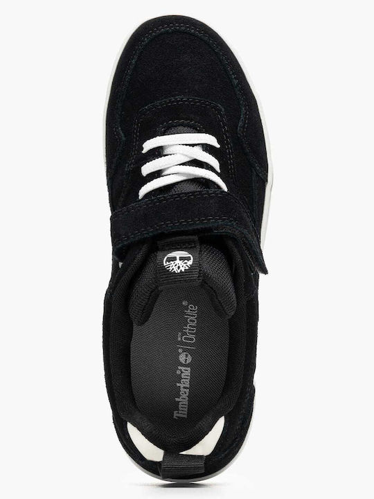 Kinder Sneaker mit Bügel- und Schleifenverschluss Schwarz