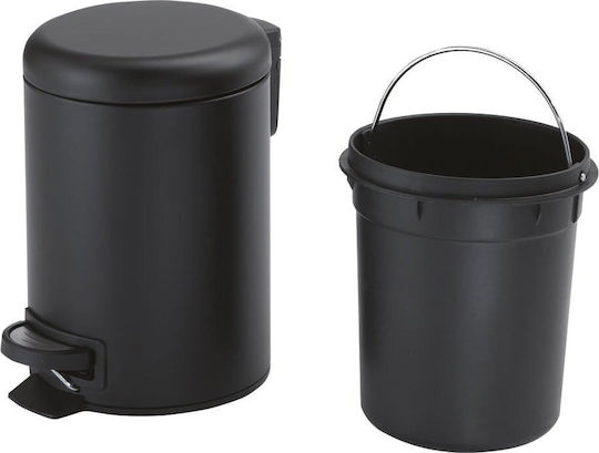 Gedy Inox Badezimmer Mülleimer 3Es Schwarz