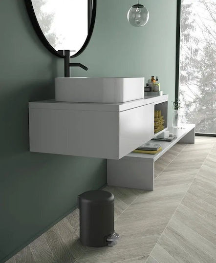 Gedy Inox Badezimmer Mülleimer 3Es Schwarz