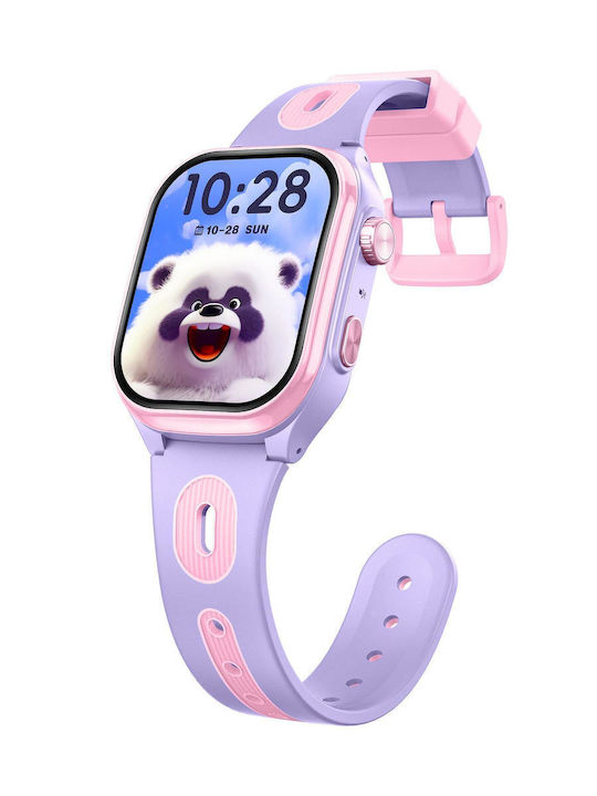 Nubki Детски Smartwatch 4G с GPS и Камера Розов