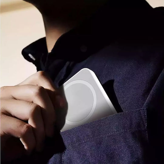 Dudao K26 MagSafe Power Bank 10000mAh 20W με Θύρα USB-A και Θύρα USB-C Power Delivery Λευκό
