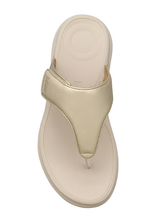 Women's Flat Sandals in Gold Color