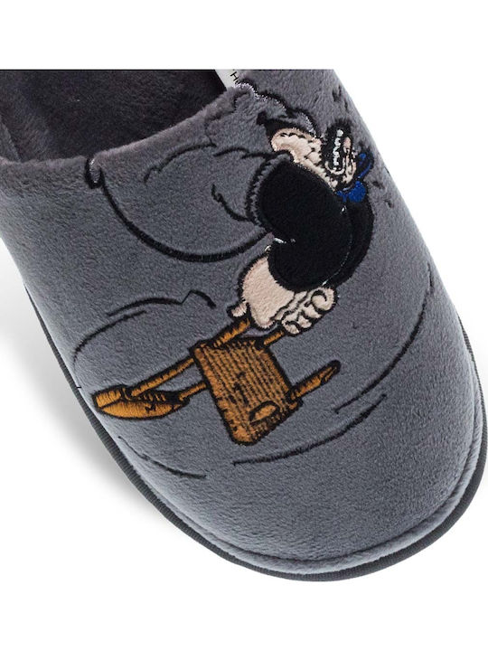 Popeye 10132078 Men's Slipper Gray
