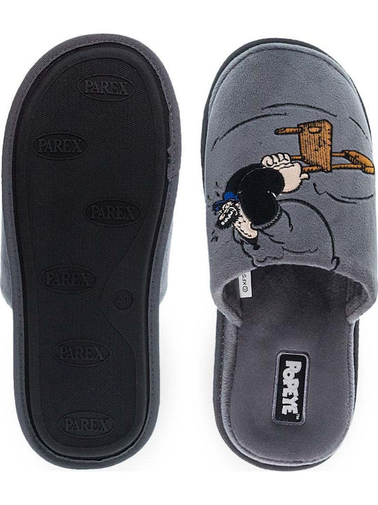 Popeye 10132078 Men's Slipper Gray