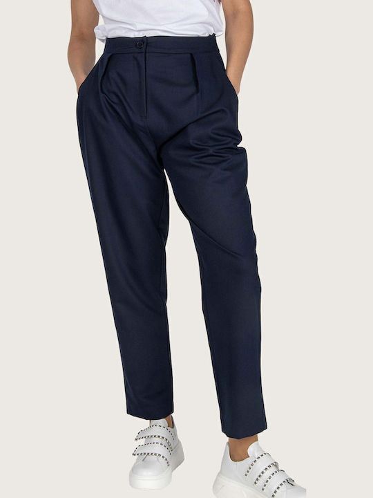Dama Tesatura Pantaloni Albastru