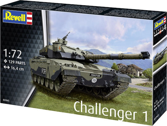 Assembly Model Revell Challenger 1 Tank 129 Pieces