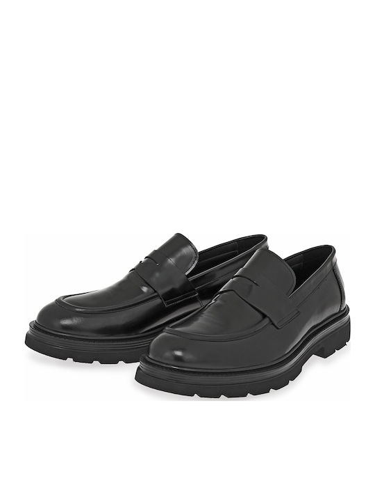 Men's Leather Loafers Black