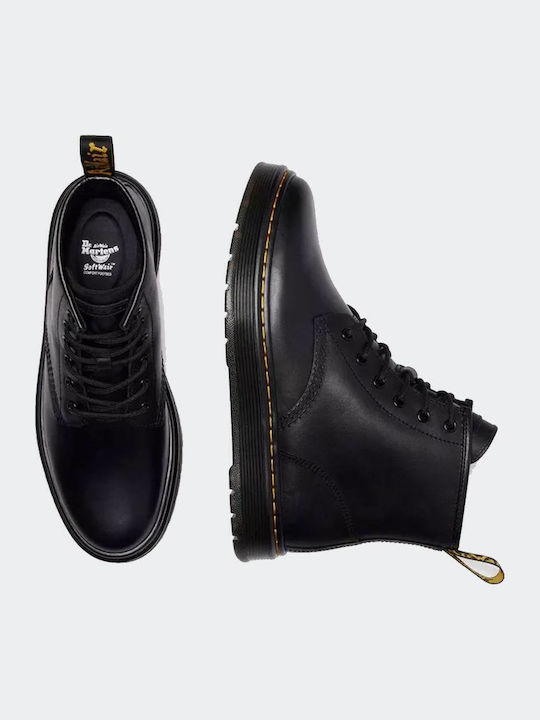 Leder Schwarz Herrenstiefel