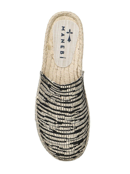 Flat Mules in Beige Color
