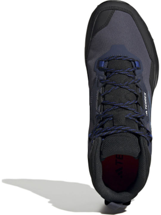 adidas Terrex Ax4 Mid Gtx Men's Hiking Boots Waterproof with Gore-Tex Membrane Blue