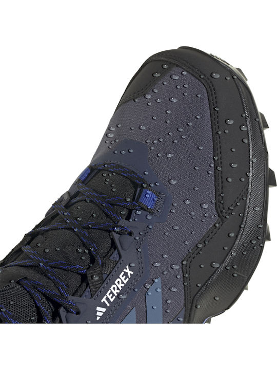adidas Terrex Ax4 Mid Gtx Men's Hiking Boots Waterproof with Gore-Tex Membrane Blue