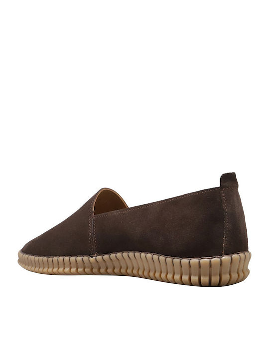 Wildleder Damen Espadrilles in Braun Farbe