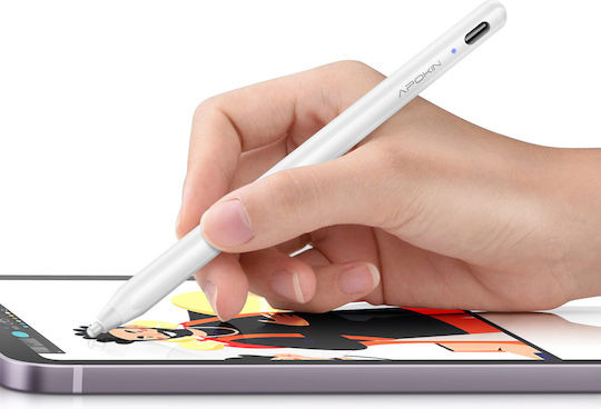 Apokin Capacitive Touch Stylus в Бял цвят K898