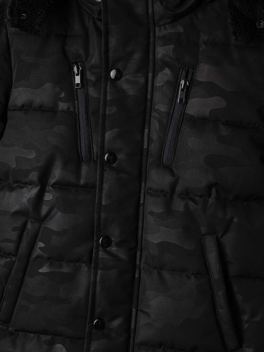 Hashtag Kids Quilted Black Jacket