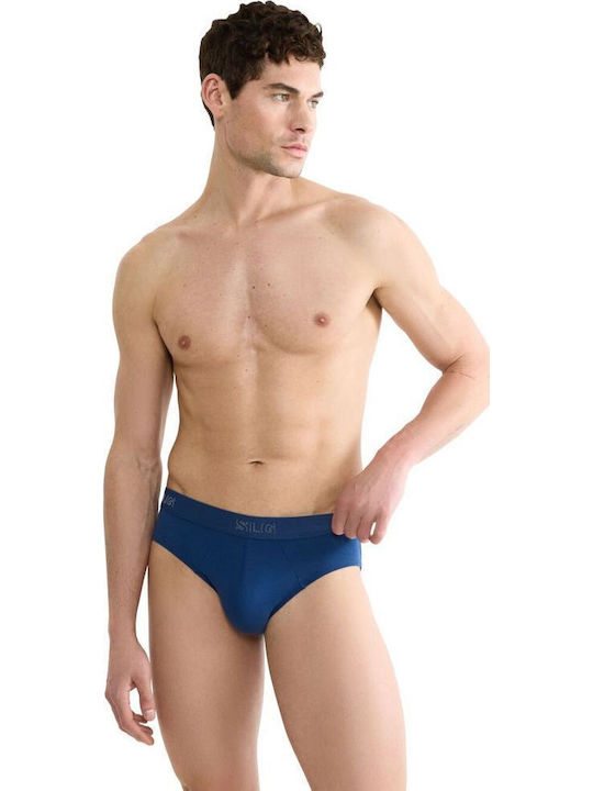 Ανδρικά Σλιπ Ανθρακί/μπλε 2Pack
