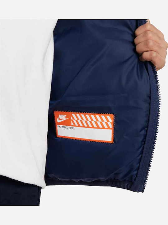 Kids' Sports Jacket Short with Hood Blue Sportswear