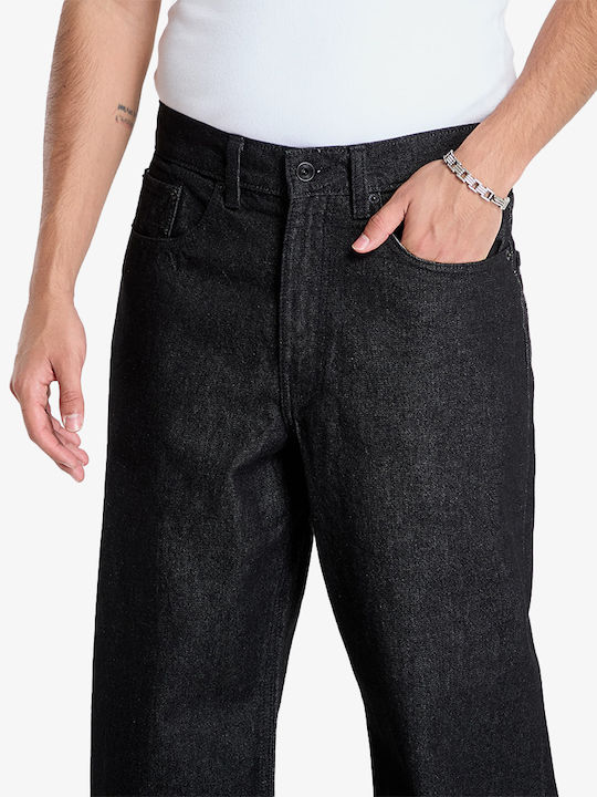 Men's Jeans Pants Loose Straight Fit Black