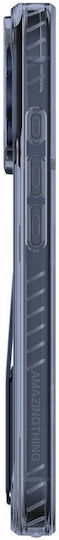 AmazingThing Titan Pro Holder Back Cover Leather Blue (iPhone 17 Pro Max)