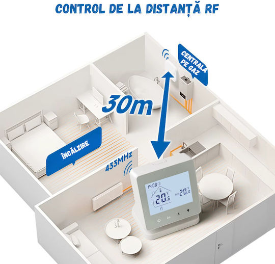 Digital Termostat Spațiu Smart cu Wi-Fi