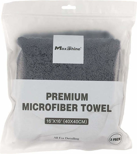 Maxshine Cloth Microfiber Drying for Body Car 500gsm Gray 40x40cm