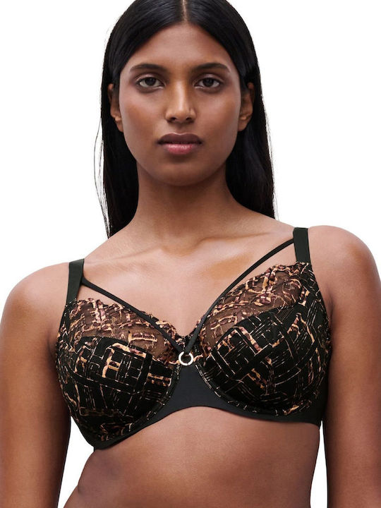 Bra without Padding Underwire Gold