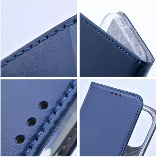 Techwave Smart Book Leather / Silicone Navy Blue (Moto G24 / G04 / G04s)