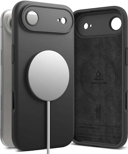 Ringke Magnetic Umschlag Rückseite Silikon Schwarz (iPhone Air)