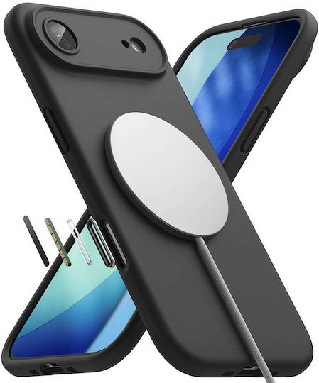 Ringke Magnetic Umschlag Rückseite Silikon Schwarz (iPhone Air)