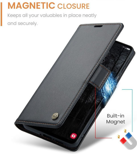 Caseme 023 Luminus Wallet Negru (Galaxy A17)