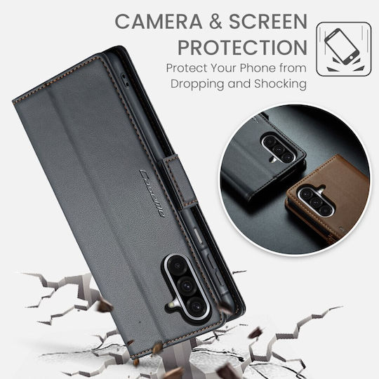 Caseme 023 Luminus Wallet Negru (Galaxy A17)