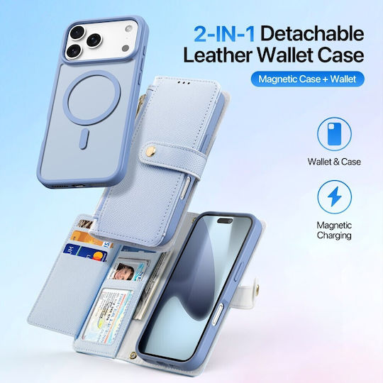 Dux Ducis Lawa Series Wallet Πλαστικό Γαλάζιο (iPhone 17 Pro Max)
