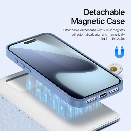 Dux Ducis Lawa Series Wallet Πλαστικό Γαλάζιο (iPhone 17 Pro Max)
