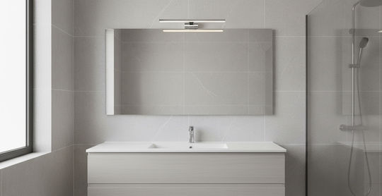 Lucas Φωτιστικό Μπάνιου/Πίνακα LED Ασημί 60x12.5x5.5εκ. Lucas Φωτιστικό Μπάνιου/Πίνακα LED Ασημί 60x12.5x5.5εκ.