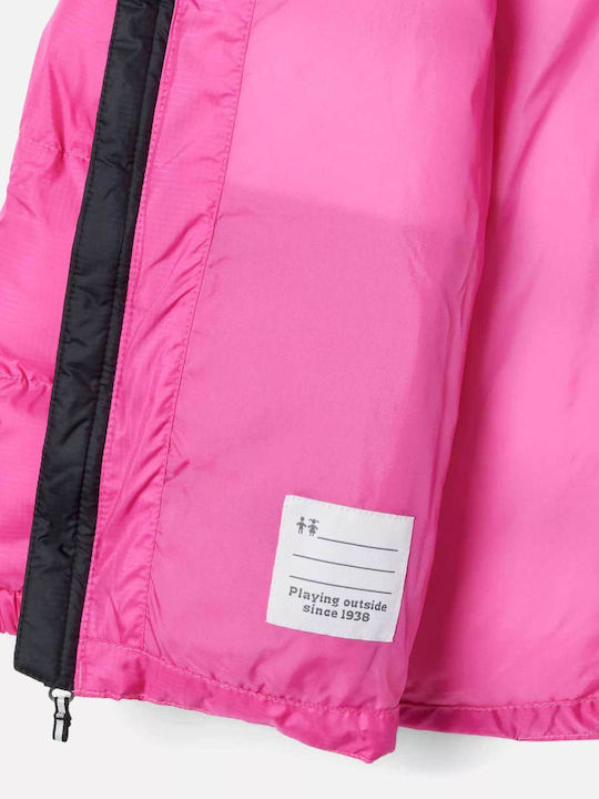 Kinder Freizeitjacke Kurz mit Kapuze Rosa