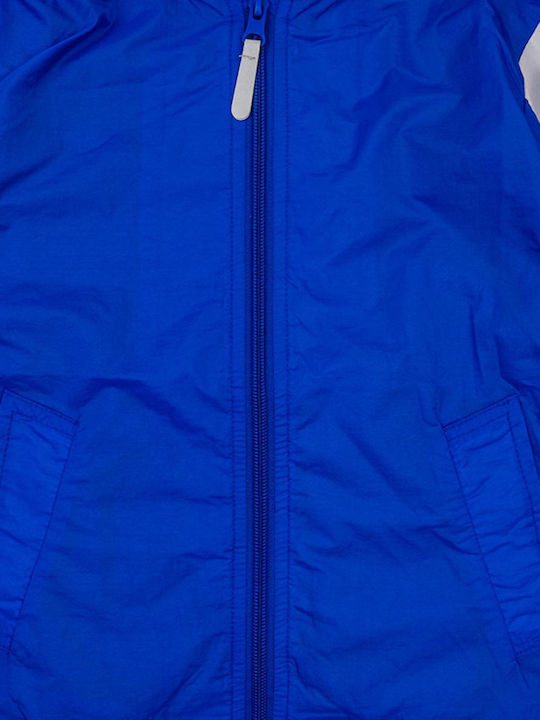Kids' Casual Jacket Short Windproof with Hood Blue