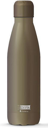 I-Total Μπουκάλι Θερμός Ανοξείδωτο 500ml MAT GREY