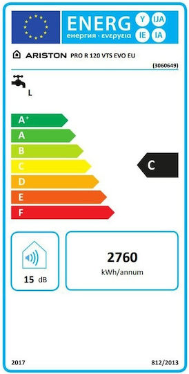 Ariston Pro R 120 VTS Evo EU Atomice Perete Boiler Curent electric 1720kcal/h