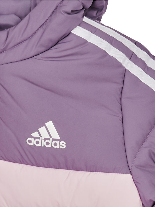 Kids' Sports Jacket Short with Hood Purple