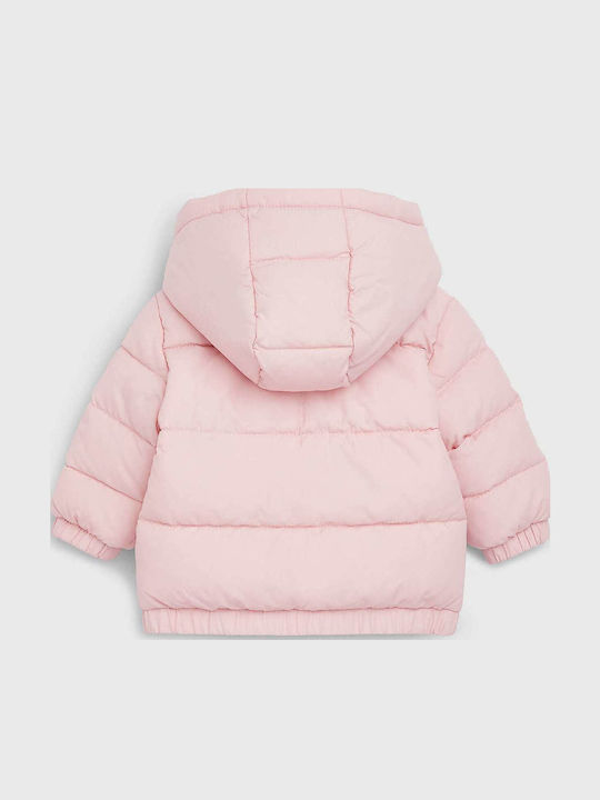 Kids' Casual Jacket Short with Hood Pink