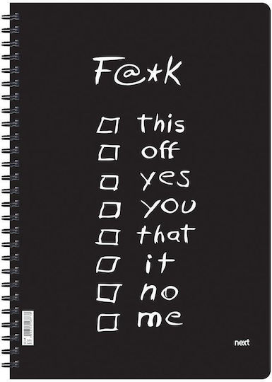 Next Spiral Notebook Ruled A4 105 Sheets 3 Subjects Trends Multicolour 1pcs