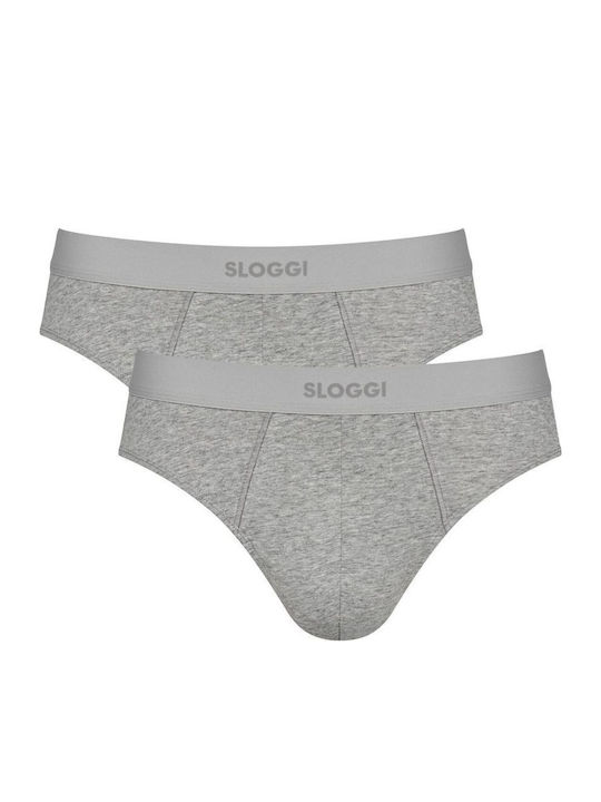 Ever Ease Men's Slips Grey Melange 2Pack