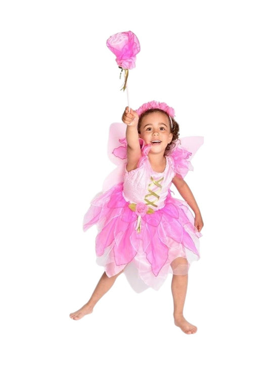 Den Goda Fen Fairy Costume Wand Wings 6-8 Years