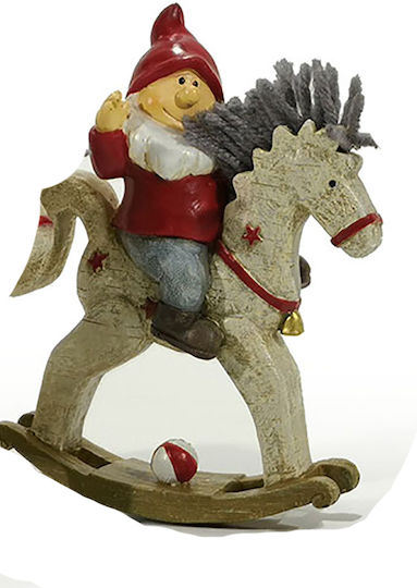 General Trade General Trade Christmas Ceramic Santa Horse 15 cm