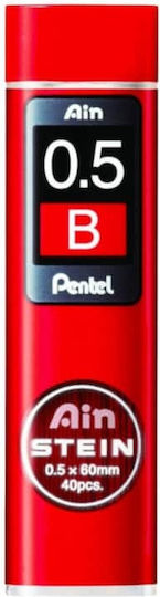 Pentel 40 Packages x 40 Pencil Leads Thickness 0.5mm Type B