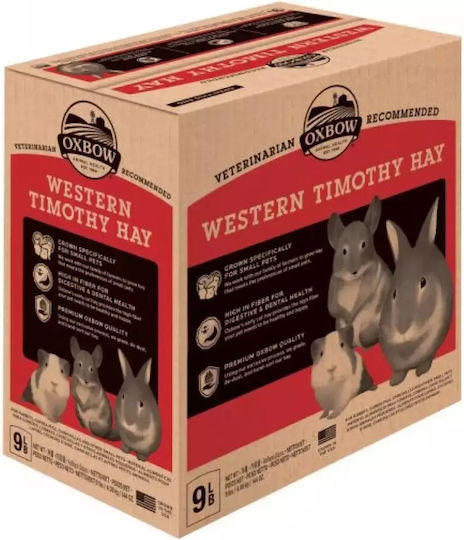 Oxbow Iarbă artificială pentru Iepure cu Calciu Western Timothy 4kg 1buc
