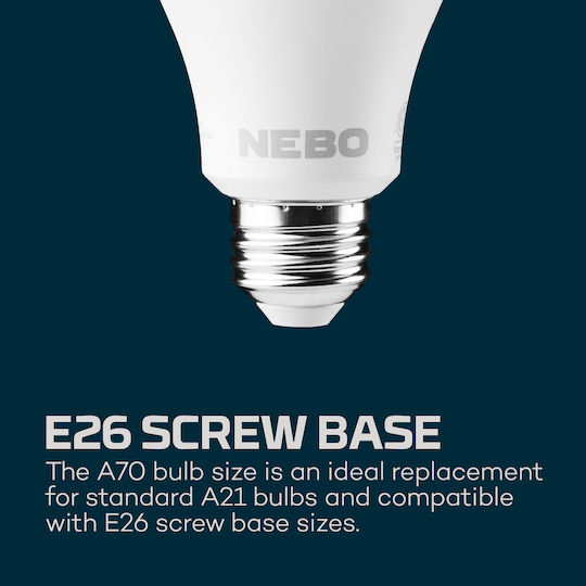 Nebo Λάμπα Led Επαναφορτιζόμενη για Camping με Φακό 850lm 60W