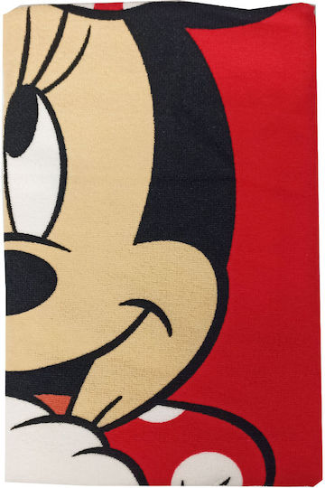 Disney Minnie Kids Beach Towel Red Minnie 140x70cm