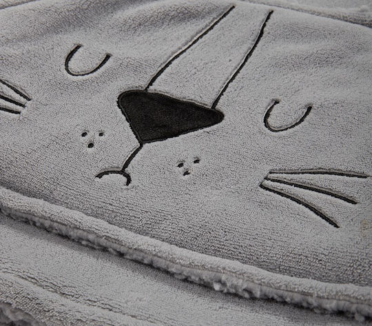 Leeping Lion Nef-nef Kinder Strandponcho Grau 4-6 Jahre