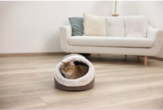 Kerbl Bequeme Katzen- und Hundehöhle Jana 54x43x35cm Cappuccino